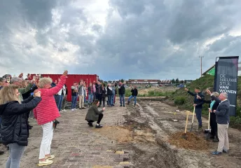 Alderman kicks off start of construction Langs de Weiden in Hasselt